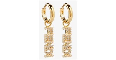 fendi small signature earrings|farfetch earrings for women.